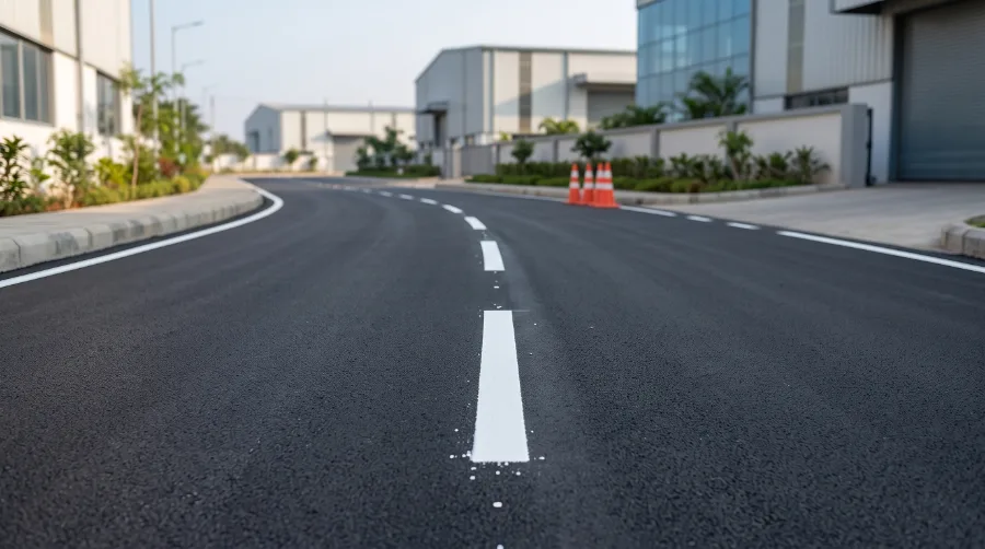 Cold plastic road marking