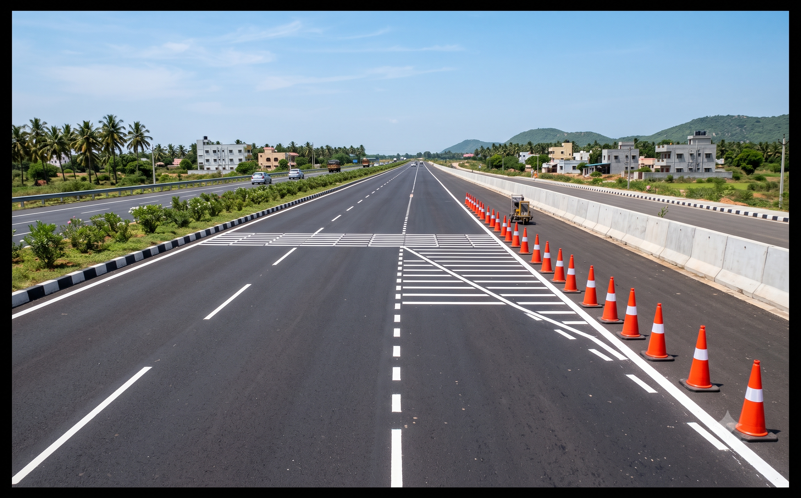 Highway road marking project in Andhra Pradesh